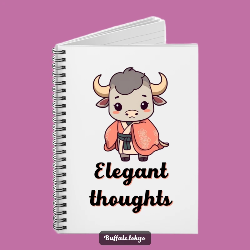 Funny Buffalo Silhouette Notebook: Ornate Cover, Elegant Journal, Gift