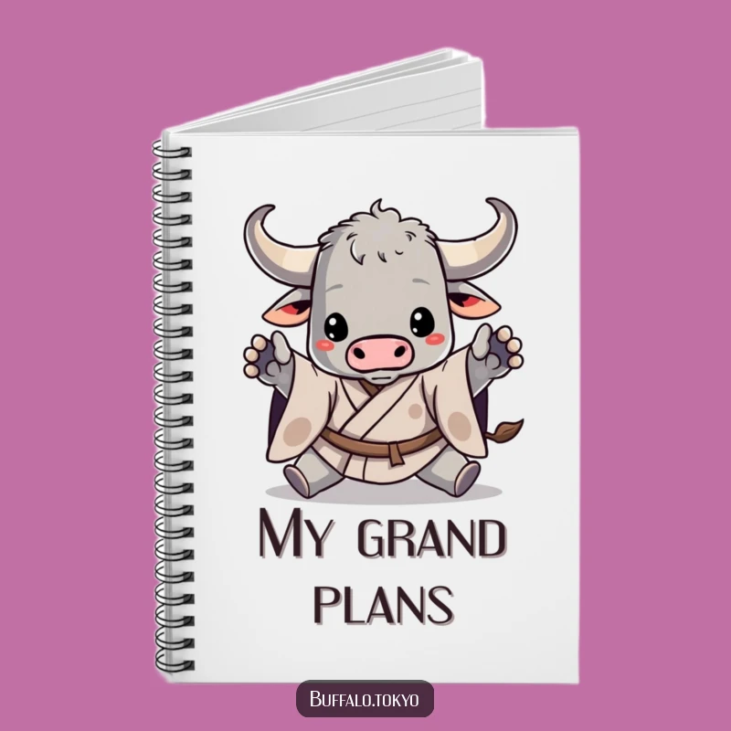 Funny Buffalo Kimono Notebook - Dynamic Notes & Ideas, Gift for Writers
