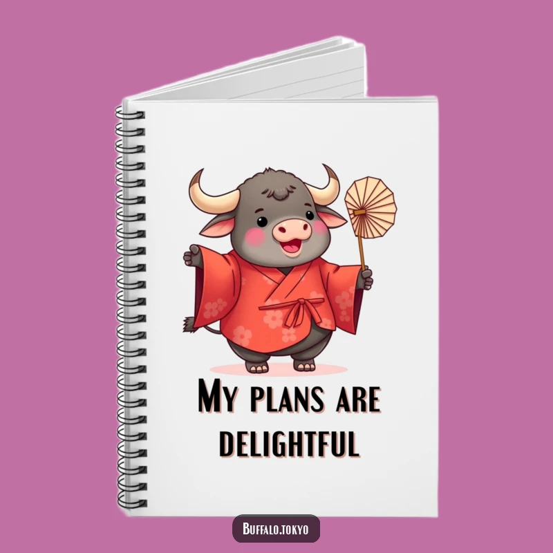 Funny Buffalo Kimono Notebook: Jot Down Ideas with Joyful Flair