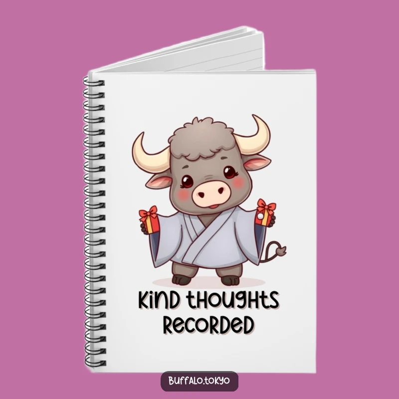 Funny Gifting Buffalo Kimono Notebook - Friendly Notes, Gift for Givers
