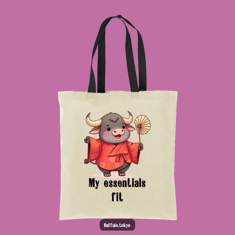 Funny Buffalo Kimono Tote: Carry Joyful Animal Art Everywhere You Go